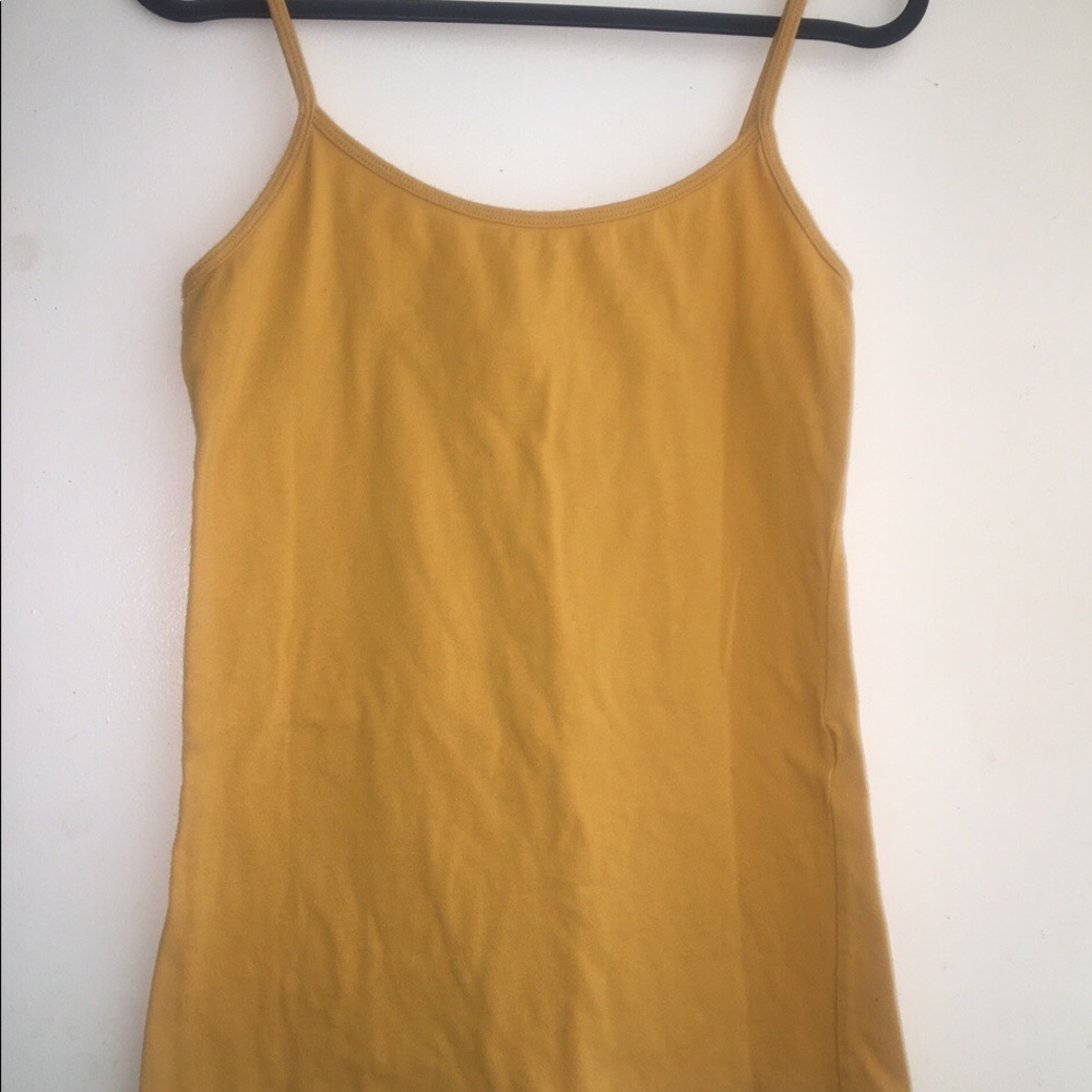 yellow mustard cami tank